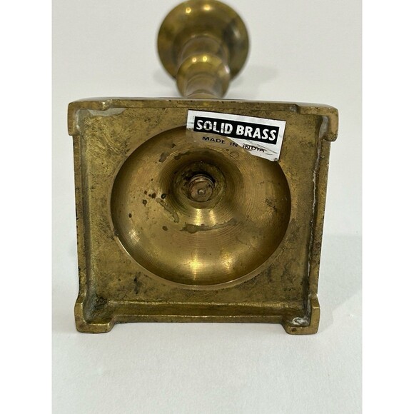 Vintage Solid Brass Candle Stick 7” approx - Picture 5 of 11